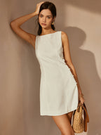 Rylie - O-Ring Ausschnitt Ärmelloses Kleid