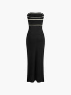 Ruby - Geknotetes Röhren-Midi-Pulloverkleid