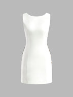 Rylie - O-Ring Ausschnitt Ärmelloses Kleid