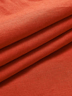 Clarise - Kurzes Kleid mit V-Ausschnitt aus Baumwolle und Leinen