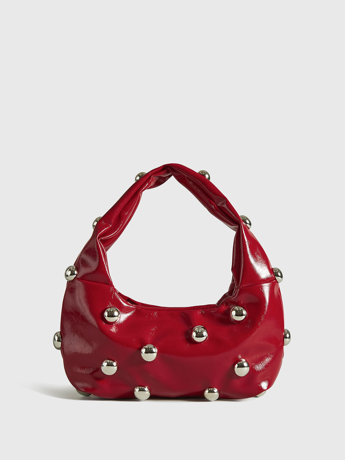 Damen-Umhängetasche mit dekorativen Metalldetails