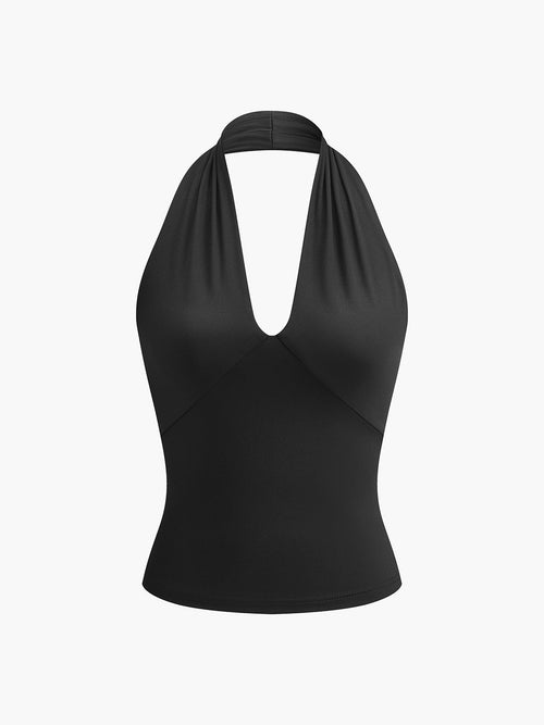 Aliyah - Tank-Top mit V-Ausschnitt und offenem Rücken