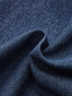 Alessia - Ärmelloses Denim-Kleid mit V-Ausschnitt und Knopfleiste