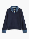 Damen-Pullover mit Hemdkragen - Alriksa