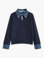 Damen-Pullover mit Hemdkragen - Alriksa