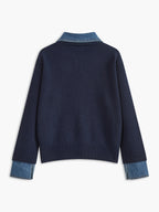 Damen-Pullover mit Hemdkragen - Alriksa