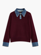 Damen-Pullover mit Hemdkragen - Alriksa