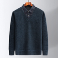Tiam - Pullover mit Hemdkragen