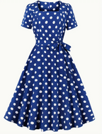 ANKE  - Elegante vintage Polka Kleid fur den Fruhling/ Sommer