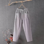MARIKA - Leinenhose mit elastischer Taille