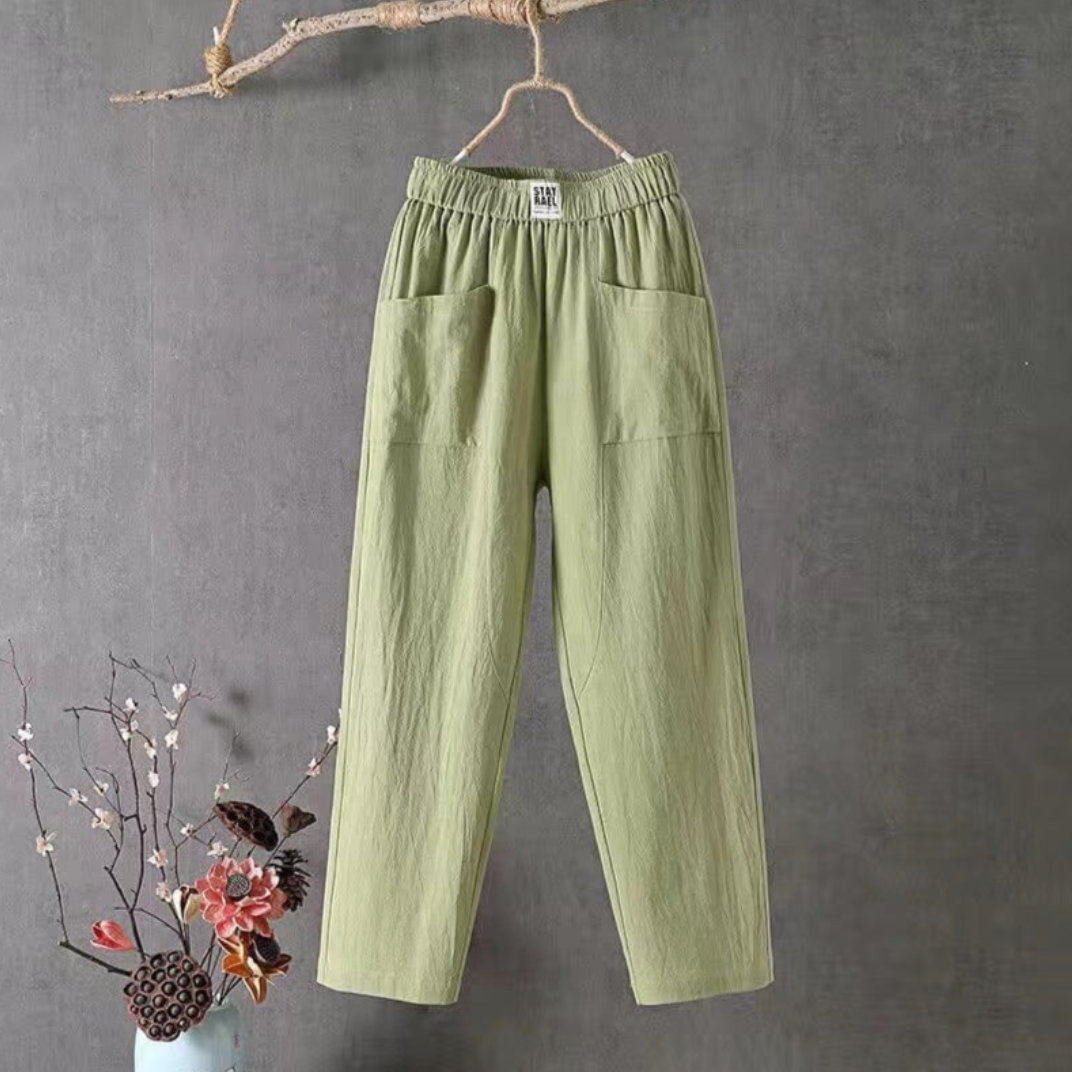 MARIKA - Leinenhose mit elastischer Taille