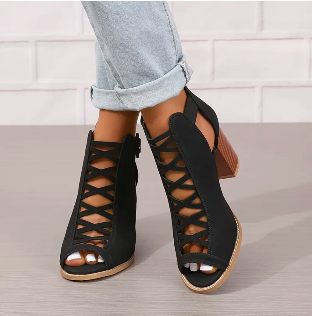 Lisa - Die Retro-High-Heels mit klobigem Absatz