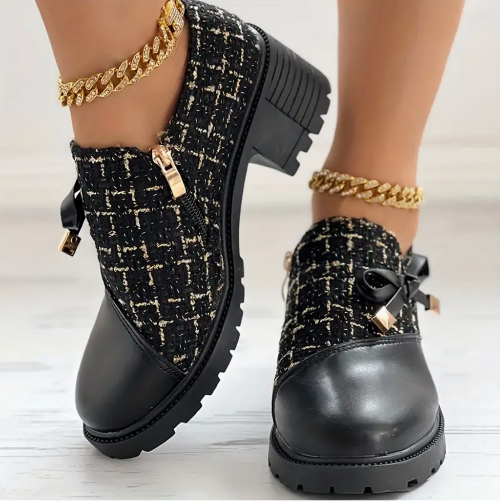 Sophie - Die eleganten Schuhe im Farbblock-Design mit Schleifendetail