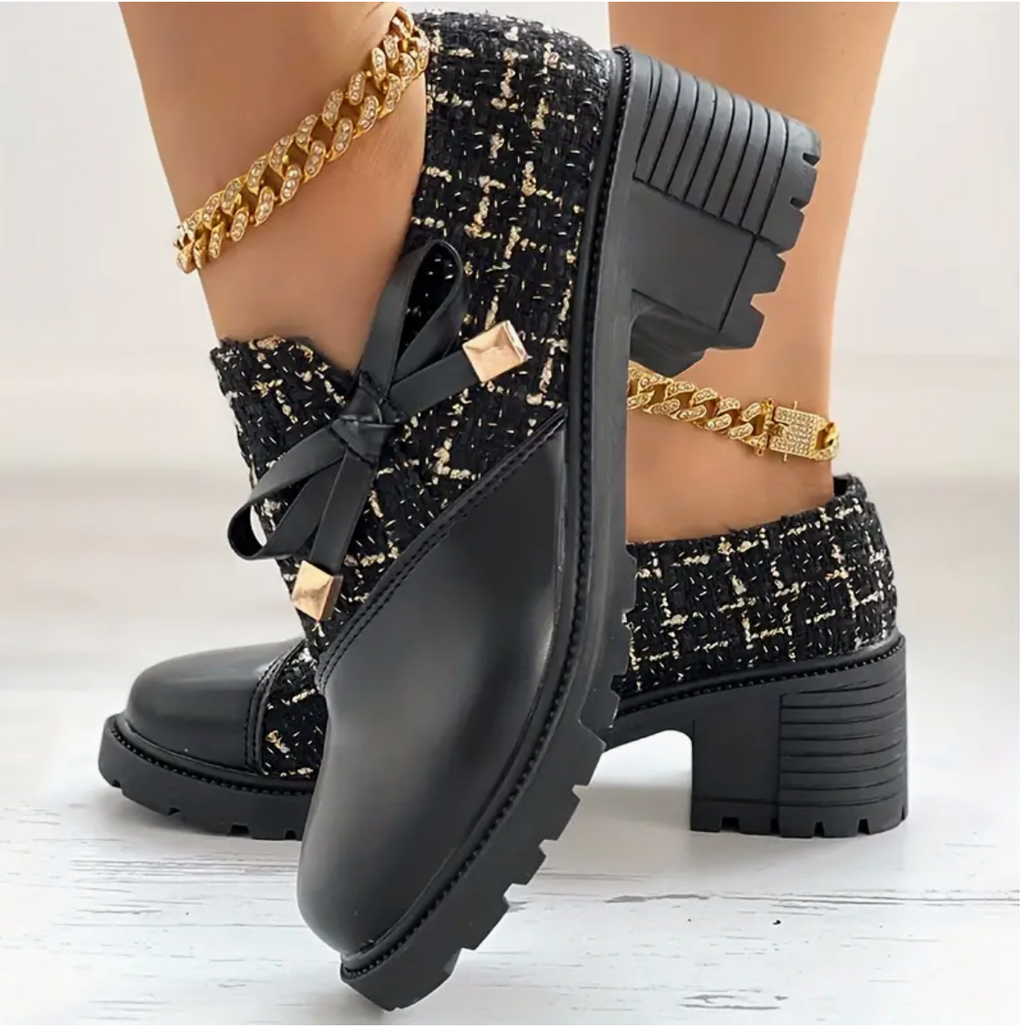 Sophie - Die eleganten Schuhe im Farbblock-Design mit Schleifendetail