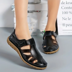 Eva - Die flachen, geschlossenen Retro-Sandalen