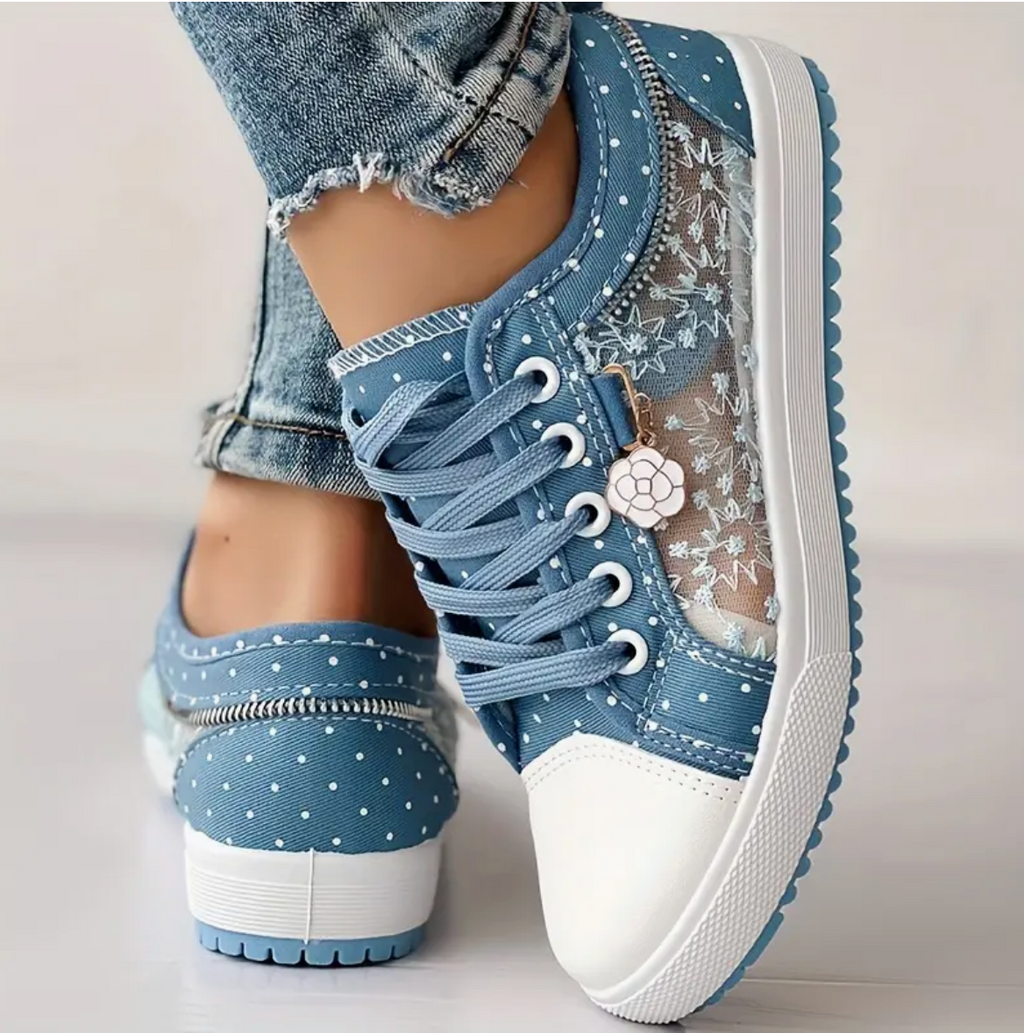 Emma - Die flachen Mesh-Turnschuhe für Frauen