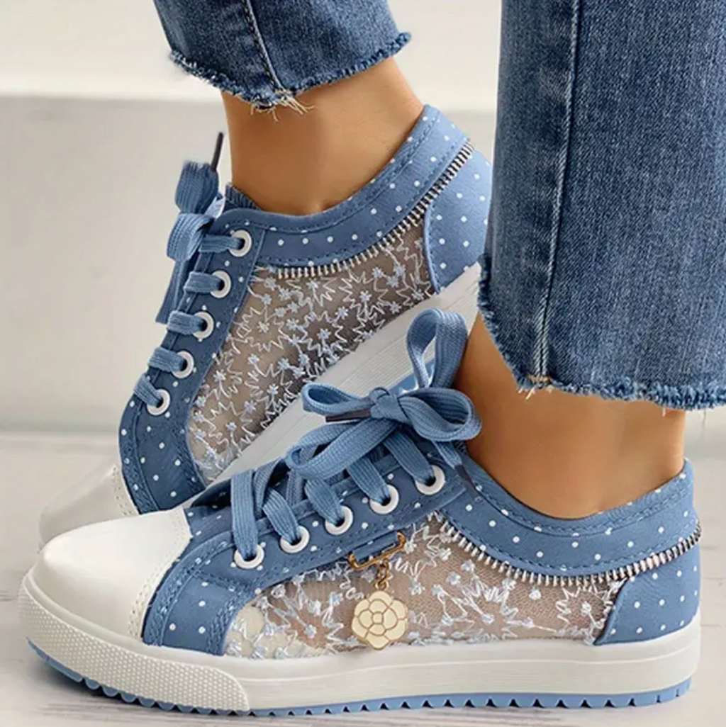 Emma - Die flachen Mesh-Turnschuhe für Frauen