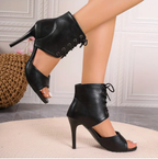 Eline - Damen Peep Toe D'Orsay High Heels