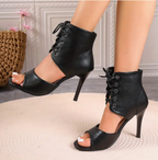 Eline - Damen Peep Toe D'Orsay High Heels