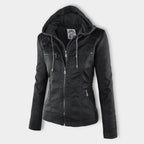 Lederjacke Damen robuste Eleganz mit Hochwertigem Leder für Stilbewusste Frauen und urbanem Look - Monika