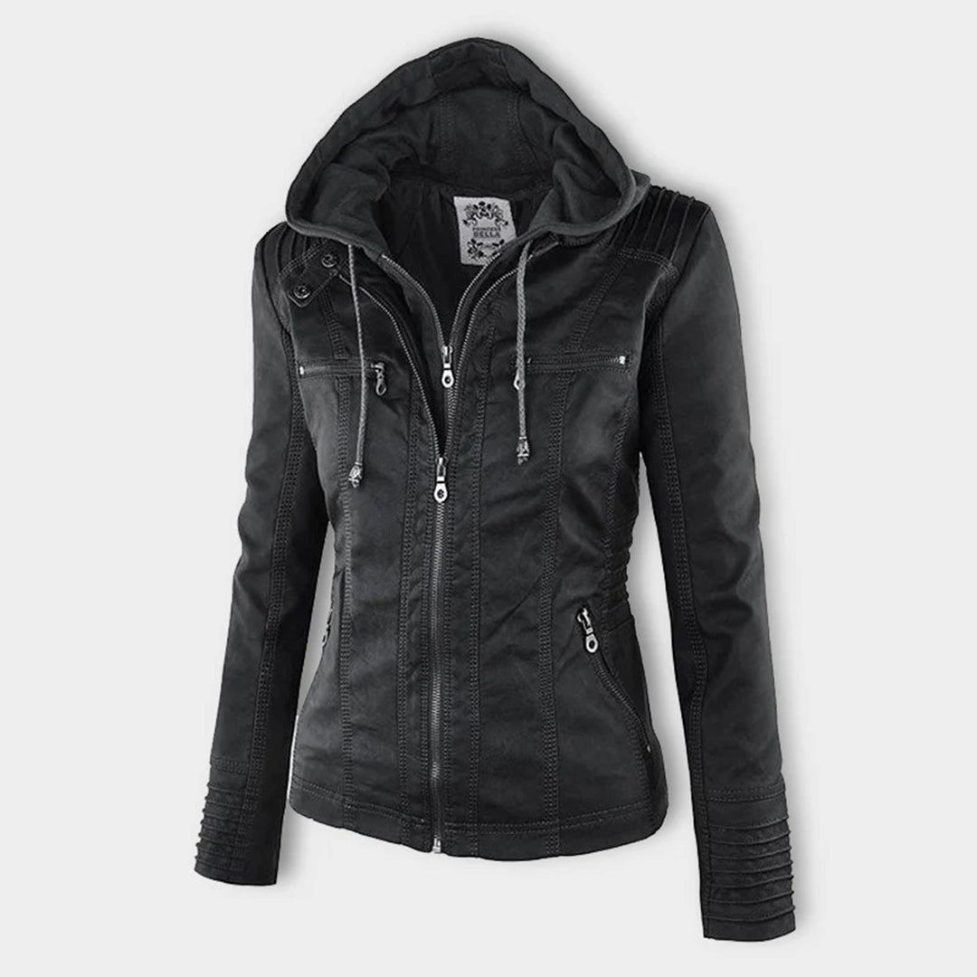 Lederjacke Damen robuste Eleganz mit Hochwertigem Leder für Stilbewusste Frauen und urbanem Look - Monika