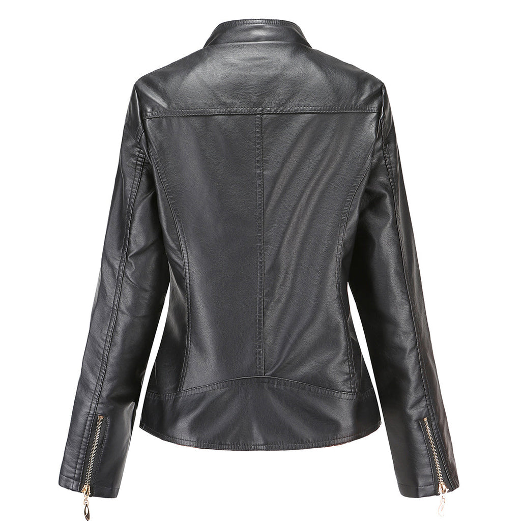 Stilvolle Lederjacke mit zeitlosem Design