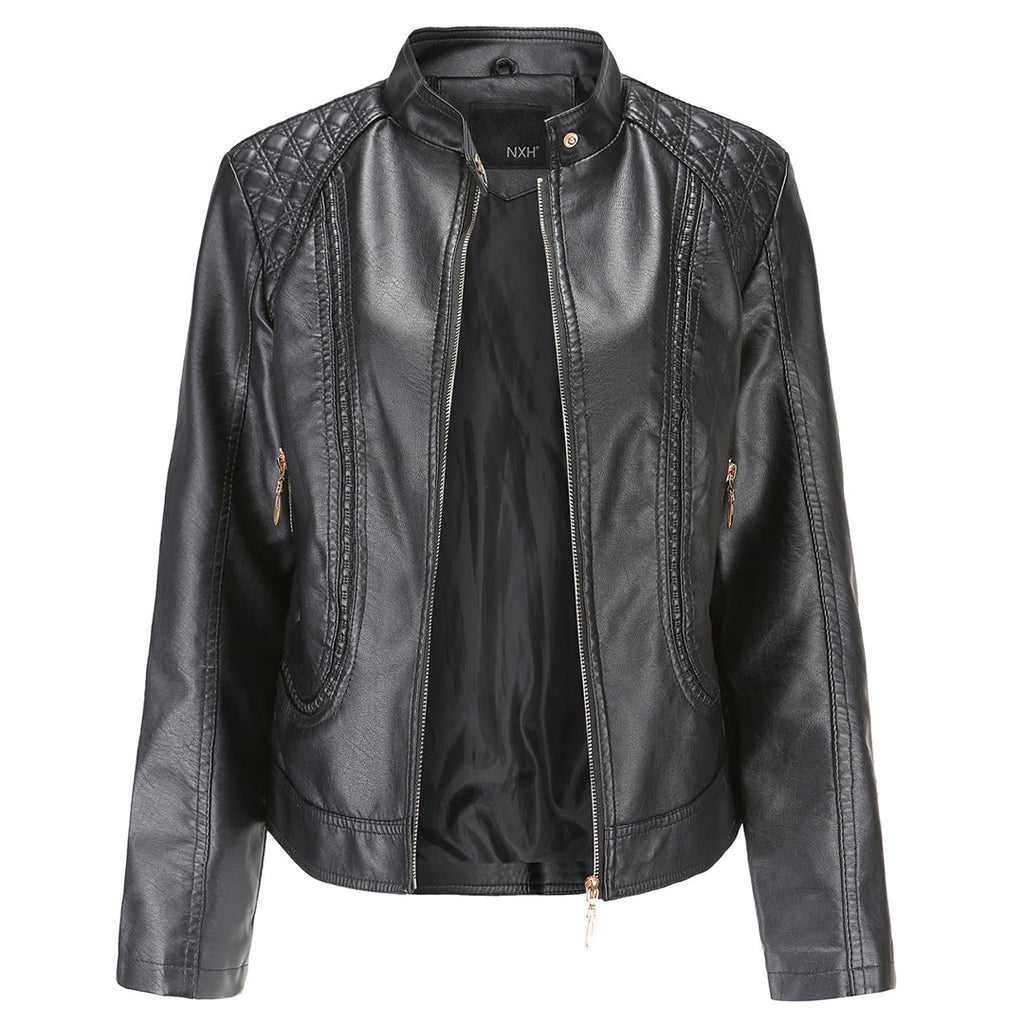 Stilvolle Lederjacke mit zeitlosem Design