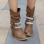 Goldie - Stiefel mit Strass und Schnalle