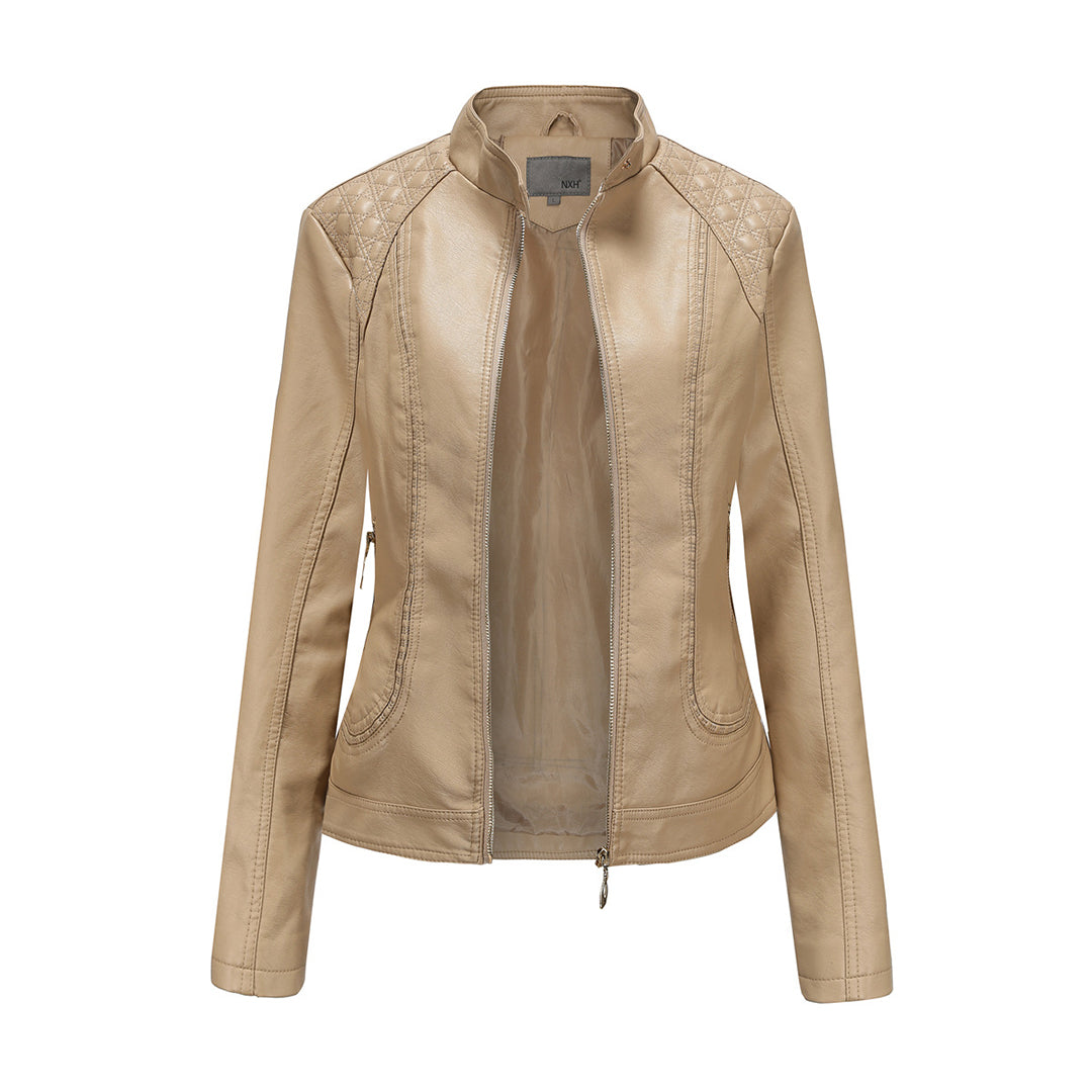 Stilvolle Lederjacke mit zeitlosem Design