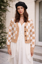 Damen Strickjacke mit geometrischem Muster - Iverna