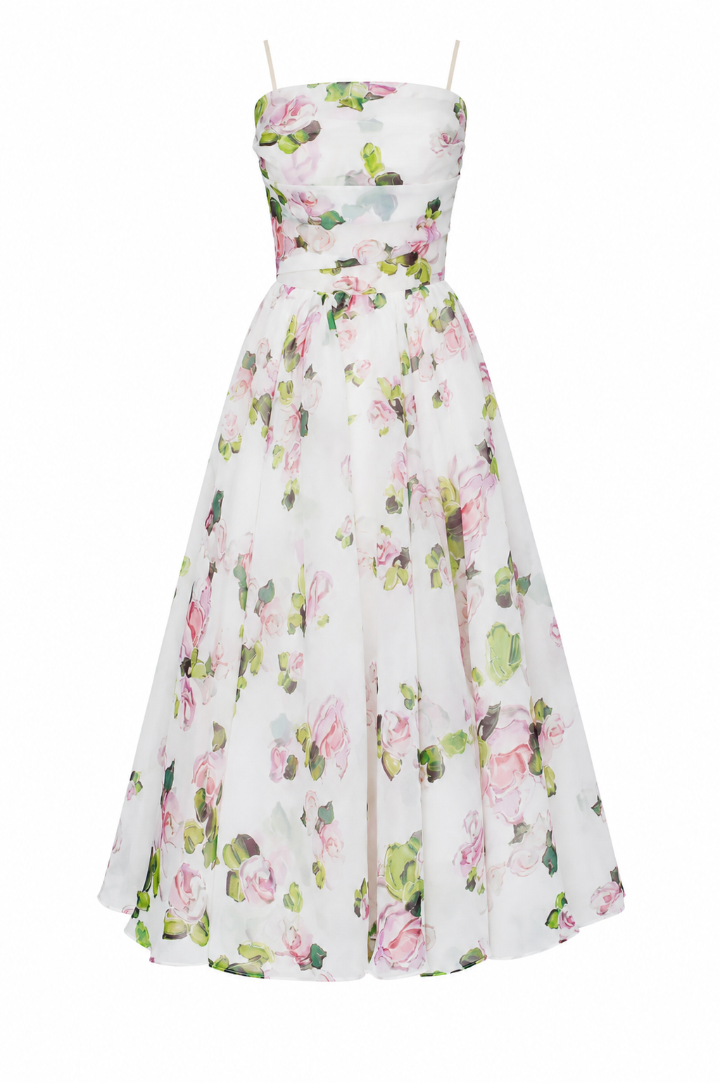 Romantisches Midikleid für Frauen mit Blumenmuster - Elira