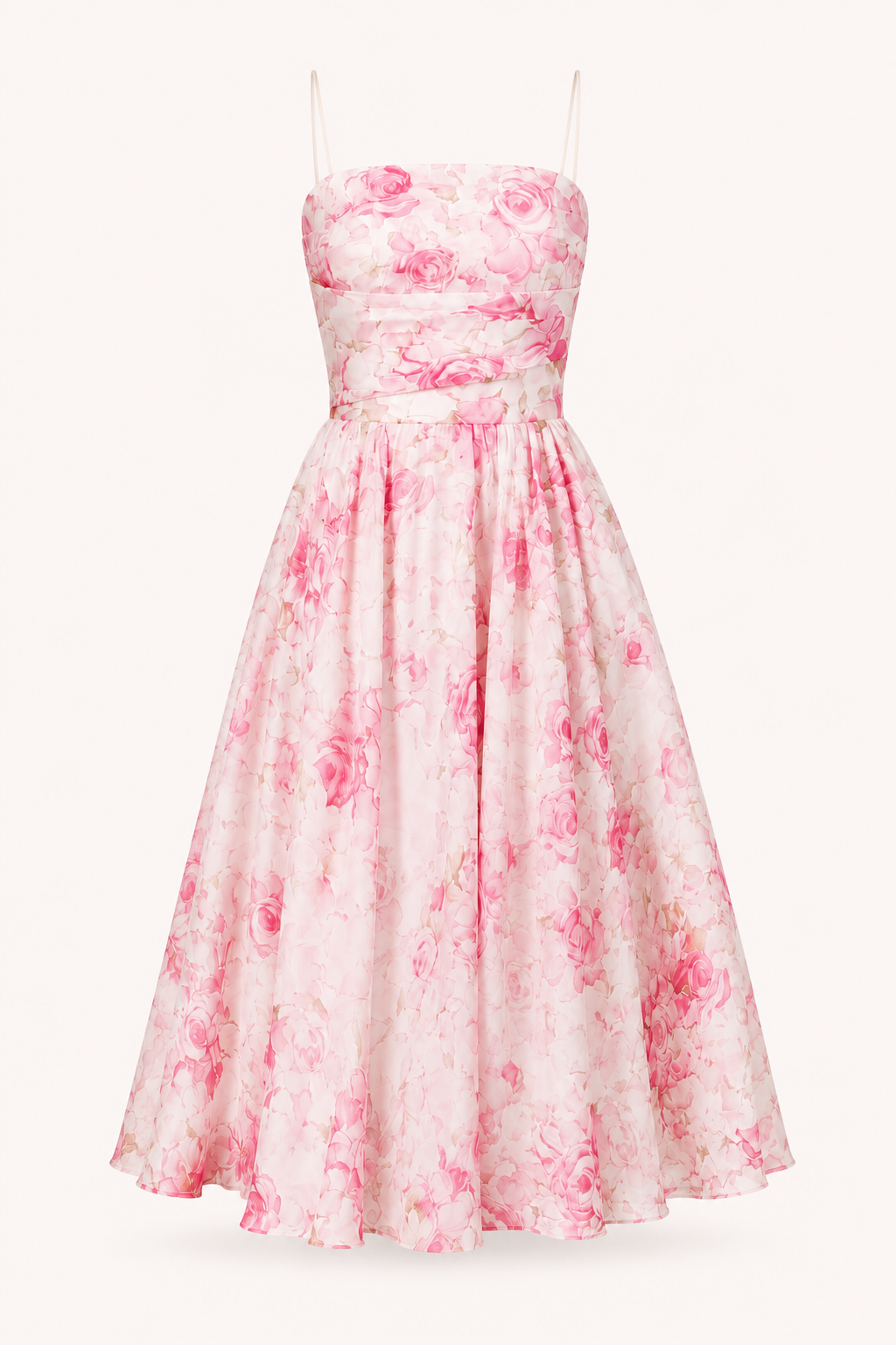 Romantisches Midikleid für Frauen mit Blumenmuster - Elira