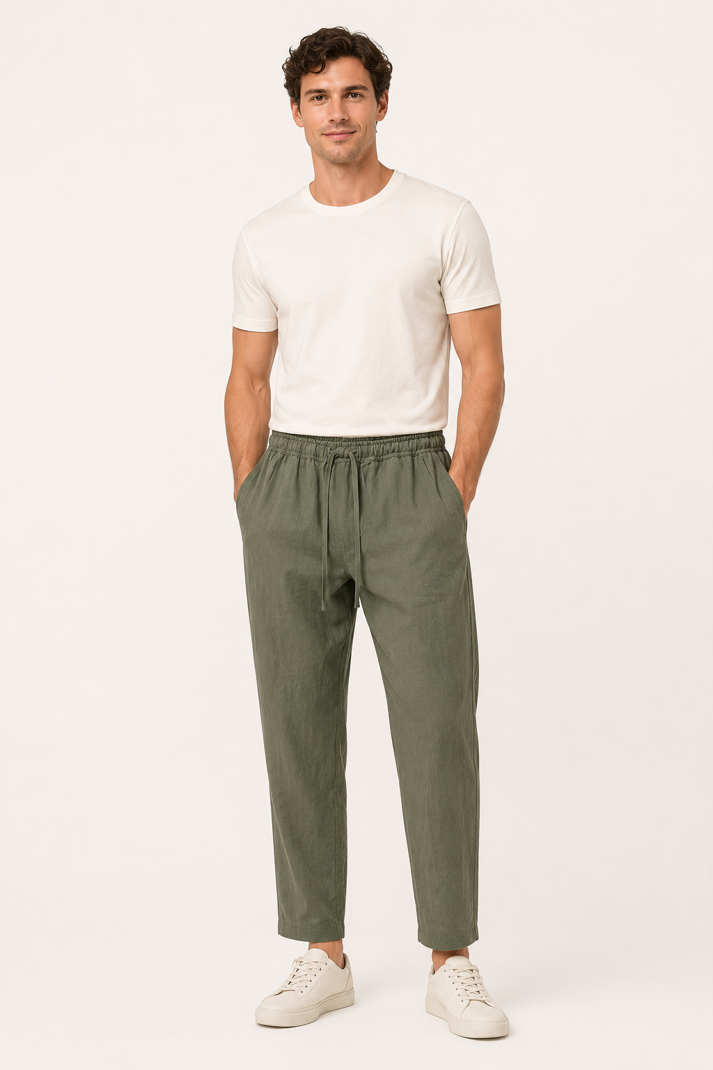 Leichte Leinenhose für Herren mit bequemer Passform - Matteo