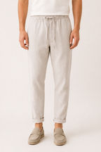 Leinenhose mit Gummibund für Herren - Falk