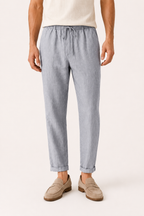 Leinenhose mit Gummibund für Herren - Falk