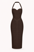 Elegantes Bandage-Kleid mit Neckholder-Ausschnitt – Erika