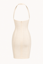 Kurzes, figurformendes Bandage-Kleid mit Herzausschnitt – Irma