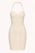 Kurzes, figurformendes Bandage-Kleid mit Herzausschnitt – Irma
