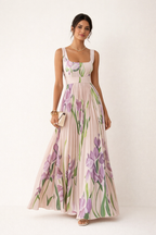Langes geblümtes Sommerkleid für Frauen - Leonore