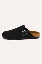 Geschlossene Unisex-Clogs mit verstellbarem Riemen, seitlicher Schnalle und offener Ferse – Hartmut