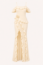 Elegantes Rüschenkleid für Hochzeitsgäste – Gisela