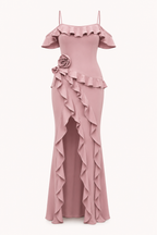 Elegantes Rüschenkleid für Hochzeitsgäste – Gisela