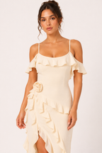 Elegantes Rüschenkleid für Hochzeitsgäste – Gisela