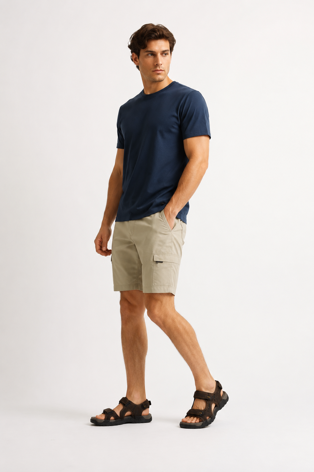 Sportliche Herrensandalen mit verstellbaren Riemen – Torben