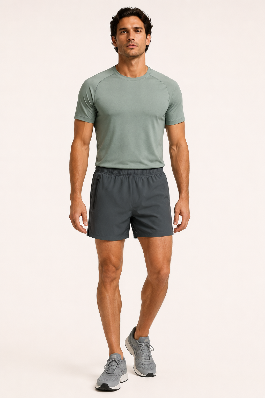 Sportshorts für Herren mit Tasche und Reißverschluss – Gaspar