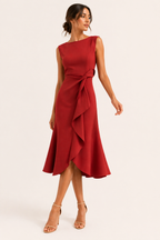 Elegantes Midikleid mit Schlitz - Mireia