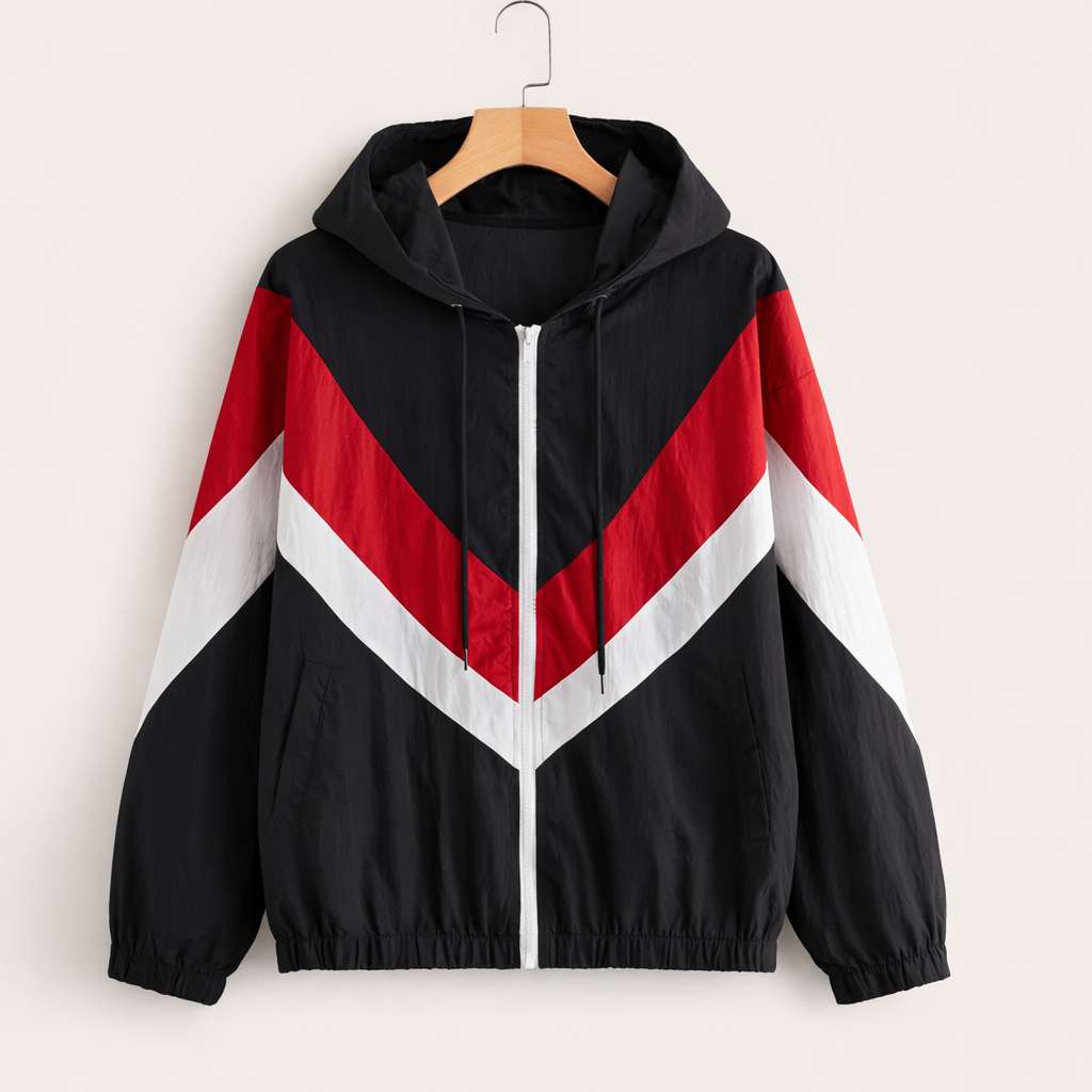 Damen Sportjacke mit Kapuze und Reißverschluss - Zirel