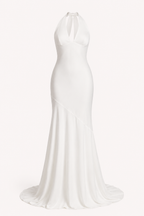 Langes Halter-Kleid für Damen im Meerjungfrauen-Schnitt – Dagmar