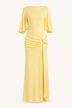Damen langes Kleid elegant Hochzeit Gast Seitenschlitz - Amelie