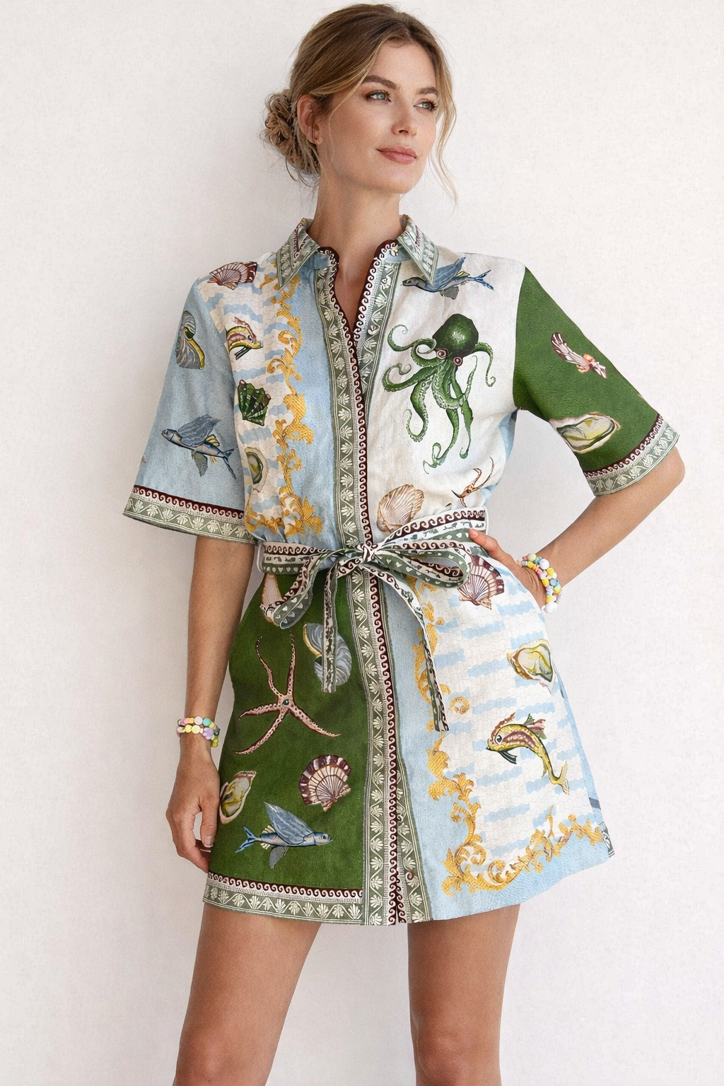 Marinefarbenes Minikleid für Frauen - Rosenda